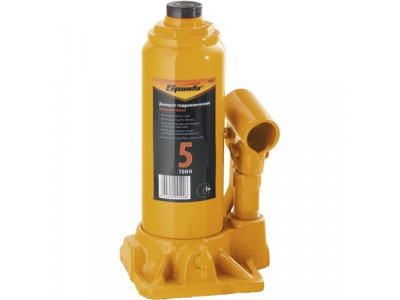 Домкрат гидравлический бутылочный, 5 т, h подъема 195-380 мм// SPARTA