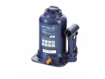 Домкрат гидравлический бутылочный телескопический, 8 т, подъем 170-430 мм Stels