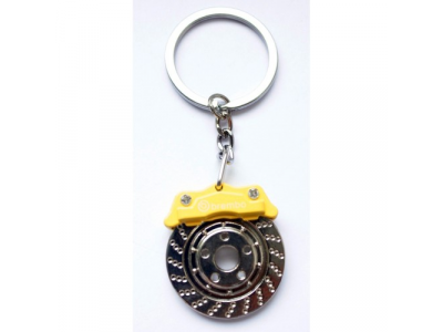 Брелок Тормозной диск с суппортом желтый