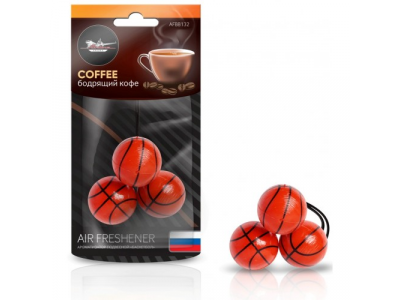 Ароматизатор подвесной Баскетбол бодрящий кофе