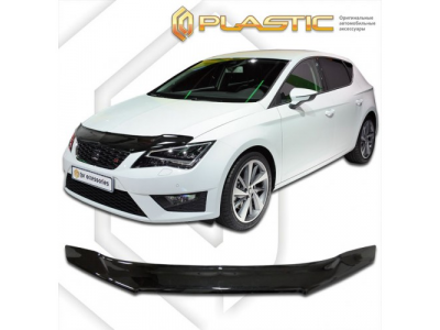 Дефлектор капота (Classic черный) Seat Leon 2012–н.в.