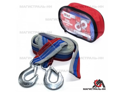 Трос буксировочный лента (4,5 м 5 т.) крюк/крюк "RedMark"