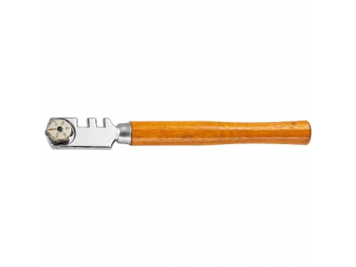 Стеклорез 6-роликовый с деревянной ручкой SPARTA