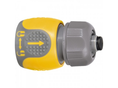 Соединитель для шланга 1/2", аквастоп, двухкомпонентный // PALISAD LUXE