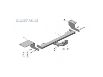 Фаркоп на Geely MK седан 2006г.-по н.в.
