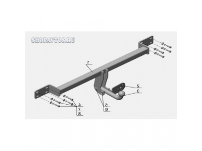 Фаркоп на Lifan Solano седан 2008г.-по н.в.
