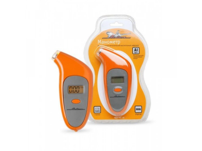 Манометр 7 атм AIRLINE цифровой металлический с подсветкой