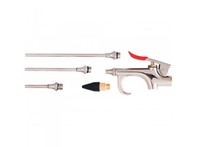 Набор продувочный пистолет, пневмат. в комплекте с насадками, 4 шт.// MATRIX