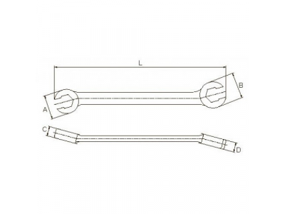 Ключ разрезной 30х32 мм