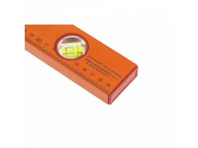 Уровень алюминиевый, 400 мм, 3 глазка, желтый, линейка// SPARTA