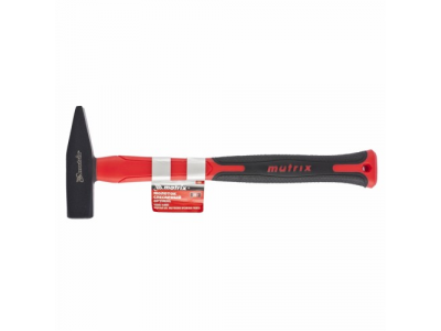 Молоток слесарный''optimal'',600 г,фибергласовая обрезиненная рукоятка,квадратный боек//MATRIX