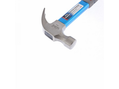 Молоток-гвоздодер,450г,фибергласовая обрезиненная рукоятка,алюминиевая защита//БАРС