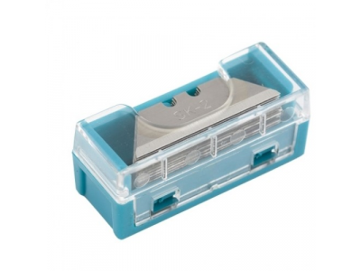 Лезвия МИНИ, 9 мм, трапециевидные, пластиковый пенал, 15 шт. GROSS