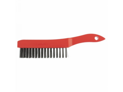 Щетка зачистная 6-и рядная, закаленная прямая проволока с пластиковой ручкой MATRIX