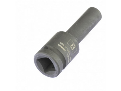 Головка ударная удлиненная шестигранная, 8 мм, 1/2, CrMo Stels