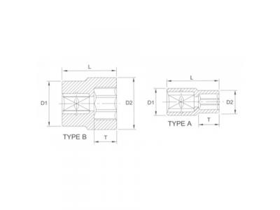 Головка торцевая 6гр. 3/4" 26мм