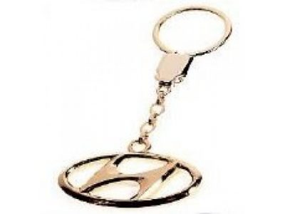 Брелок Hyundai на цепочке золотистый, артикул R8480AC506H