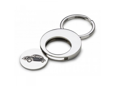 Брелок Volkswagen Beetle Key Pendant Metal, артикул 000087703DJJKA