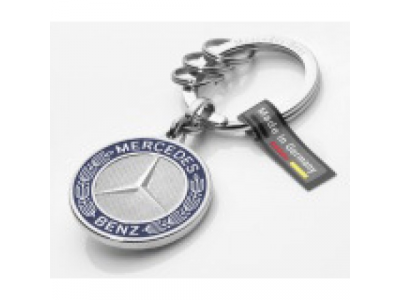 Брелок Mercedes-Benz Key Ring, Stuttgart, Silver, артикул B66041524