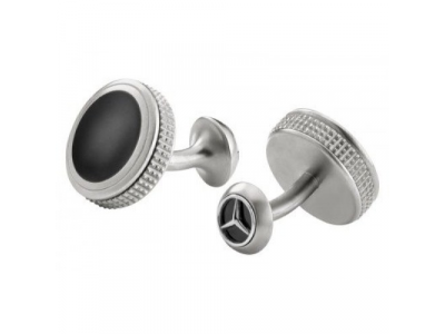 Запонки Mercedes-Benz Cufflinks, Silver / Black, артикул B66953090