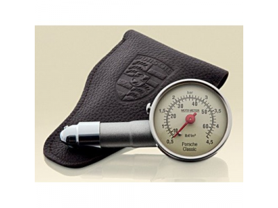 Манометр Porsche Classic в кожаном футляре, артикул 91172220200
