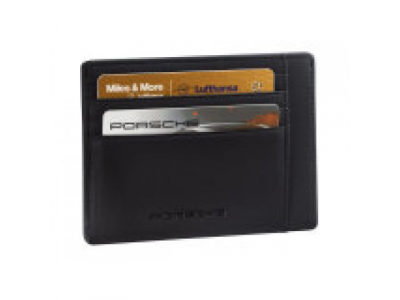 Кожаная кредитница Porsche Credit card case, Leather Black, артикул WAP0300200E