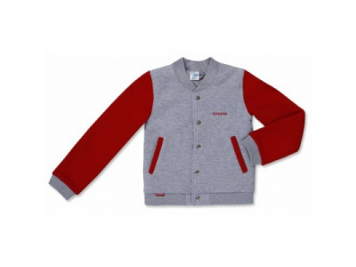 Детская куртка-бомбер Toyota Boys Bomber, Grey - Red, артикул TMDR22B128
