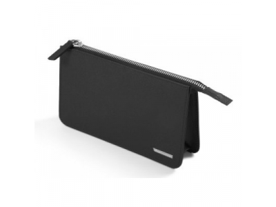 Кожаная косметичка Skoda Leather Cosmetic Bag, Black, артикул 51488
