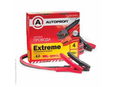 Провода пусковые(прикуриватель) 750 А AUTOPROFI 4 м.экстрим.нагрузки