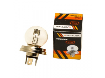 Лампа 24 V 55/50 W фарная (R2 24V 55/50W P45t) VETTLER